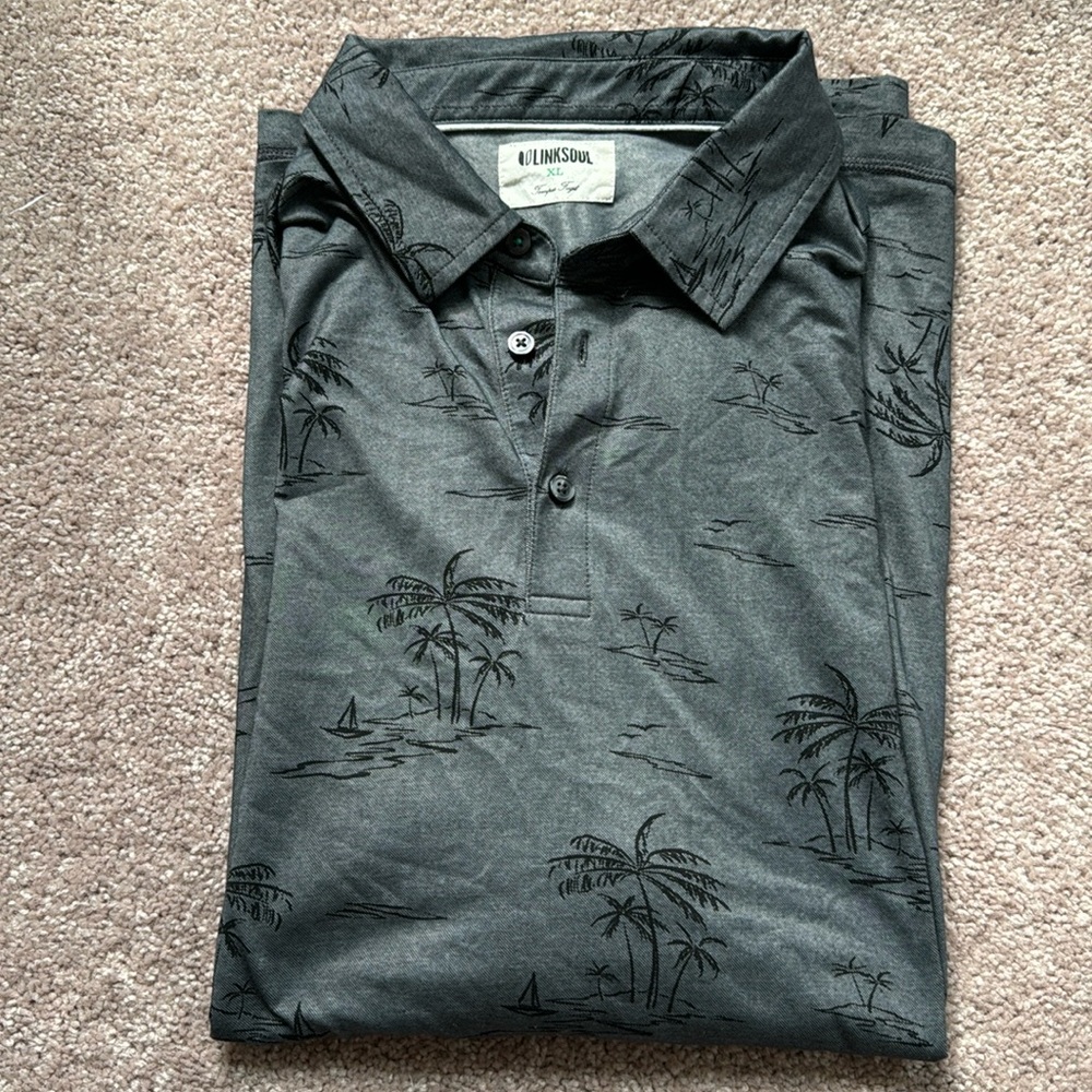 LINKSOUL SHORT SLEEVE POLO NWOT